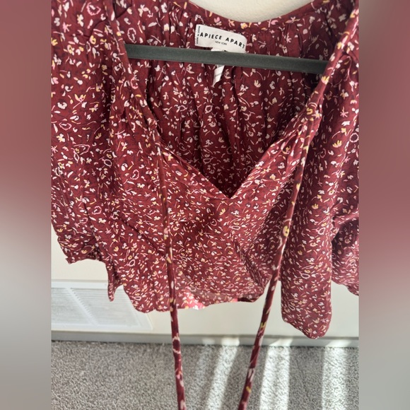 NWOT Apiece Apart Blouse top. Women’s Med. slightly cropped - Picture 6 of 8